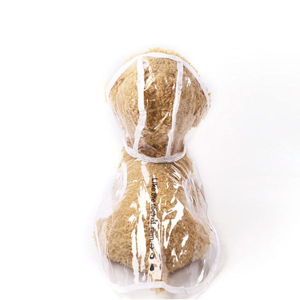 dog apparel sell fashion pet clothes raincoat transparent rain coat waterproof pets raincoats small dogs clothing xs-2xl
